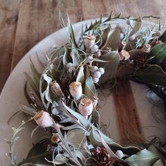 魔女の棲む森 ～木の実と詩～     dried-botanical wreathの画像
