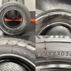 YOKOHAMA BluEarth-Van RY55 165/80R13 90/88N LT 13インチ 夏タイヤ 4本 20年製 バリ溝 プロボックス サクシード等　(STO009)の画像