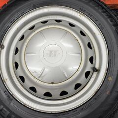 【DUNLOP WM02 185/65R15】スタッドレス【JECT 15インチ 6J5HPCD114.3/100】5穴マルチ 22年製 バリ溝 フリード プリウス等 　(STK013)の画像