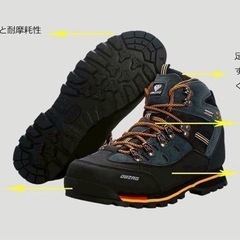 登山靴 トレッキングシューズ アウトドアシューズ ウェーディングシューズ 27㎝の画像