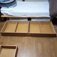 無印良品ベッド下収納2個セットの画像