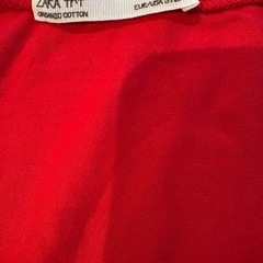 ZARA TRF(S) Tシャツ カットソー レッド系　半袖の画像