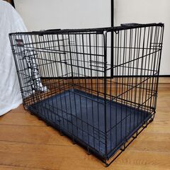 世田谷区近辺配送可能　Feandrea ペットケージ 75×47×54cm 室内外兼用 犬 猫 トレー付き 折り畳み式 持ち手付き 移動便利 猫のゲージ NPPD30H　ペット用品の画像