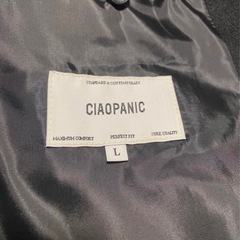 CIAOPANIC ブラック チェスターコートの画像