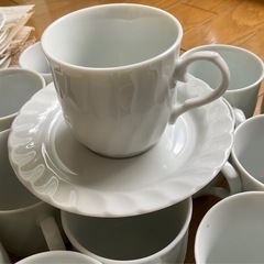 【未使用品】コーヒー ティーカップとソーサー 20客 の画像