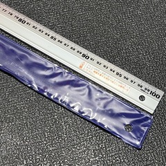 100cm 1m 定規 じょうぎ アルミ 直尺 すべり止め付 アル助の画像