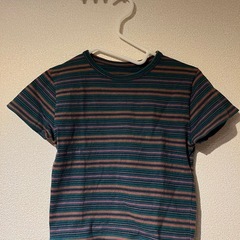 ビューティーアンドユース/コットンマルチボーダー ショート Tシャツの画像