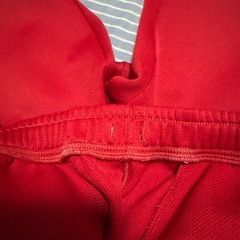 チャンピオン　レッド　ハーフパンツの画像