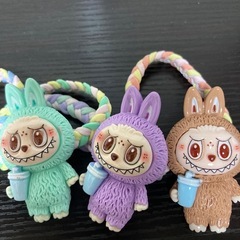 71🐰LABUBUラブブ。ヘアゴム5つで¥450の画像