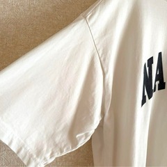 OMNES オムネス　白ロゴオーバーTシャツの画像