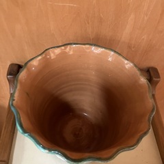 【美品】陶器鉢 　鉢カバー　プランター　ビンテージ　アンティークの画像