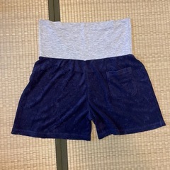 マタニティ ウェア セットアップ 紺色の画像
