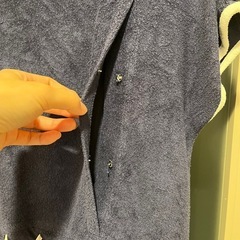 マタニティ ウェア セットアップ 紺色の画像