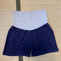 マタニティ ウェア セットアップ 紺色の画像