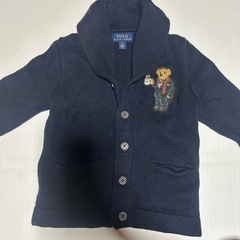 ポロラルフローレン　ベアアップリケニットブルゾンの画像