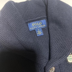 ポロラルフローレン　ベアアップリケニットブルゾンの画像