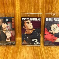 （新古品）劇場版ハイキュー!! ゴミ捨て場の決戦 ウエハースのカード3枚　No.9と14と23の画像