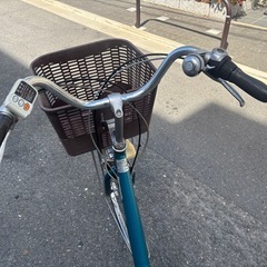 PanasonicのALFINEモデルの青い電動アシスト自転車の画像