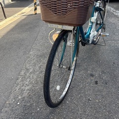 PanasonicのALFINEモデルの青い電動アシスト自転車の画像
