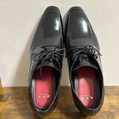 a.v.v ビジネスシューズ 革靴 26.5cm 冠婚葬祭 ブラック 黒の画像