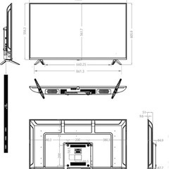 DMM.make 大型ディスプレイ モニター 43インチ 4K/HDR/HDMI・USB DKS-4K43DG6の画像