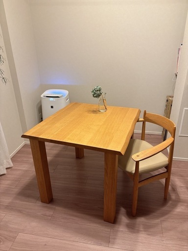 【セット販売】北欧家具　柏木工　ダイニングテーブル&チェア1脚セット