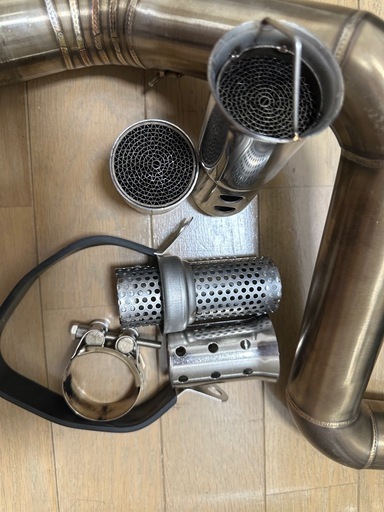 ステンレス製 マフラーセット サイレンサー付き