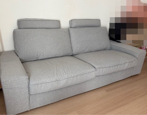【IKEA】KIVIK シーヴィク 3人掛けソファ　ヘッドレスト付き 