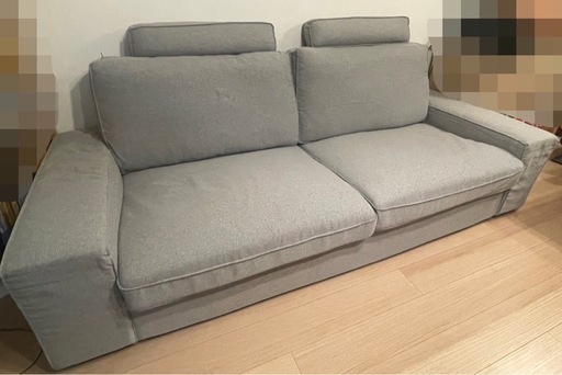 【IKEA】KIVIK シーヴィク 3人掛けソファ　ヘッドレスト付き