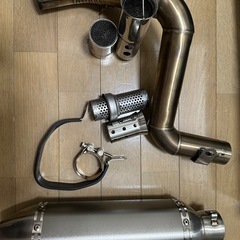 ステンレス製 マフラーセット サイレンサー付きの画像
