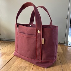 【ハンドメイド】帆布トートバッグ 0821未使用に近いの画像