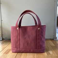 【ハンドメイド】帆布トートバッグ 0821未使用に近いの画像