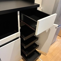 木製食器棚　レンジ台の画像