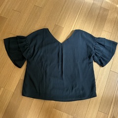 🌻 黒　リボン付き　ブラウス　Mサイズ　レディース🌻の画像