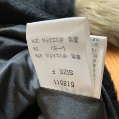 🌻newlyme   黒コート　サイズフリー　　フサフサ取れます🌻の画像