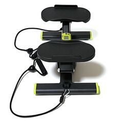 ツイストステッパー デジタルカウンター付き エクササイズバンド付き グリーンの画像