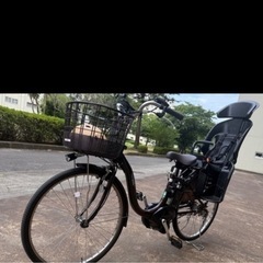 YAMAHAアシスト自転車　ほぼ新品　チャイルドシート付きの画像