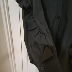 オーバーシャツ　チュニックワンピース　の画像