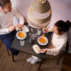 IKEA サンドスベリ（SANDSBERG）67×67／ブラック｜半年使用・目立つ傷なしの画像