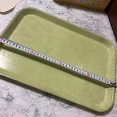 給食　おぼん　グリーン　なつかし お盆　レア　希少の画像