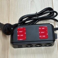 JAPAN AVE. 3連ソケット USBポート付きの画像