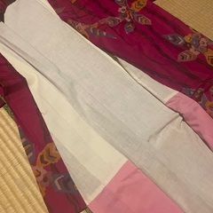 銘仙(？)着物の画像