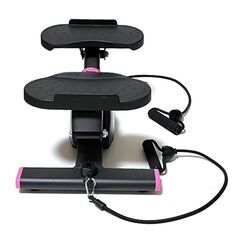 ツイストステッパー デジタルカウンター付き エクササイズバンド付き ピンクの画像
