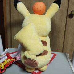 鏡餅ピカチュウぬいぐるみの画像