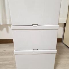 3個セット フィッツユニット 3520 ホワイト 専用キャスター付の画像