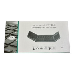 ★新品★ワイヤレスキーボード Bluetoothキーボード 折りたたみ タッチパッド搭載の画像