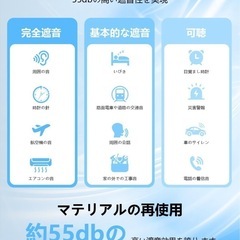 【新品未開封】耳栓 睡眠用耳栓 勉強 ノイズキャンセリングの画像