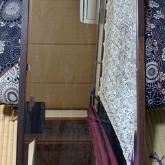 昔の鏡台の鏡  重たいですの画像