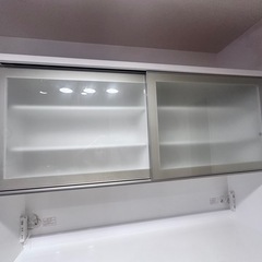 ニトリ　カップボード　食器棚 160cm ホワイトの画像