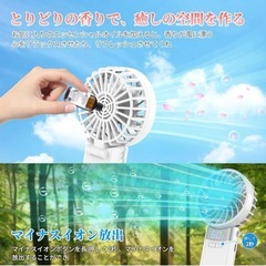 【新品】ハンディファン 手持ち扇風機 冷却プレート アロマ対応の画像